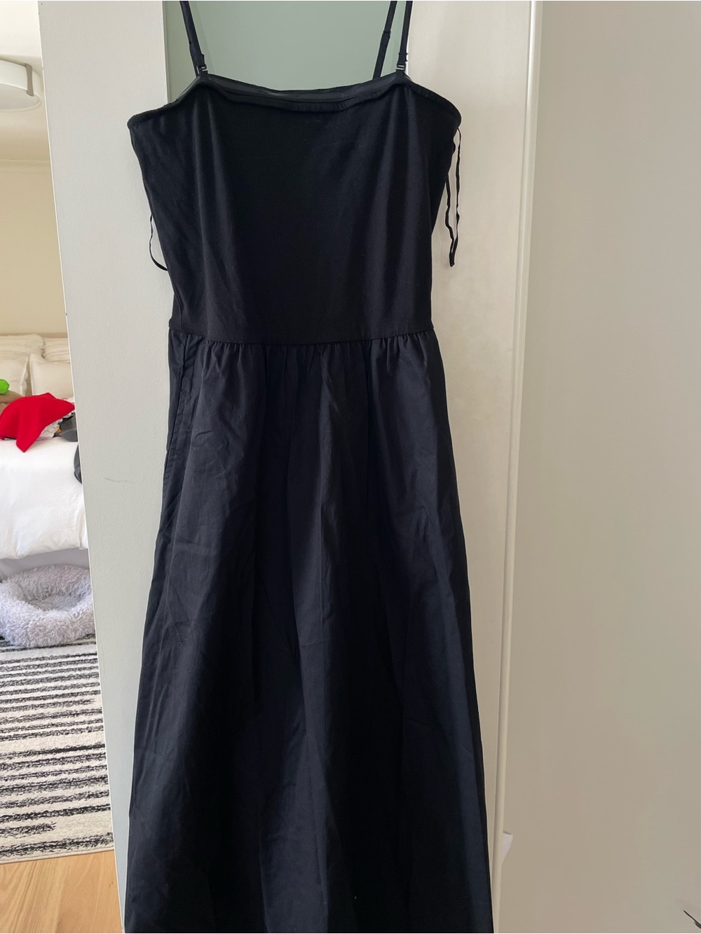 Classic Black Spaghetti Strap Maxi Dress